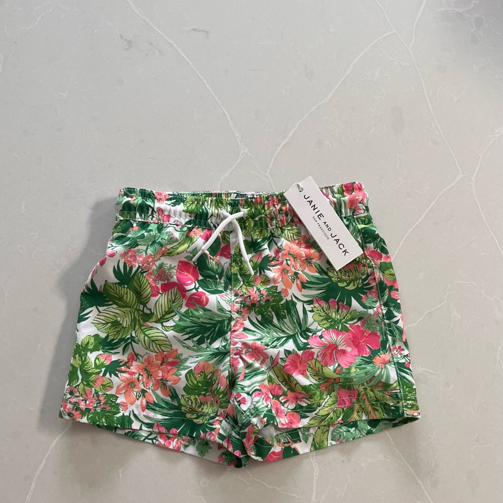 Janie and Jack Tropical Floral Shorts